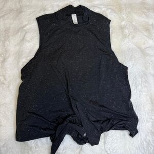 lululemon athletica Black Speckled Muscle Tee